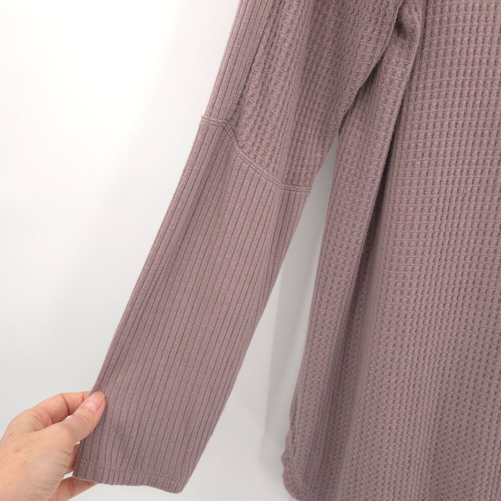 Soft Surroundings NWT cowl neck thermal waffle knit tunic top Size 2X‎ taupe - Picture 4 of 10